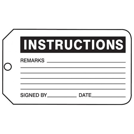 Accuform Danger, RP-Plastic, 3-1/4 in Width, 0.075 in Height, , 25 PK MMT321CTP